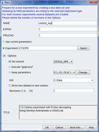 Obtaining the 13C Spectrum