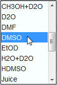 Solvent Selection Window